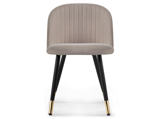 Стул на металлокаркасе Gabi latte/black/gold (Арт.15348)