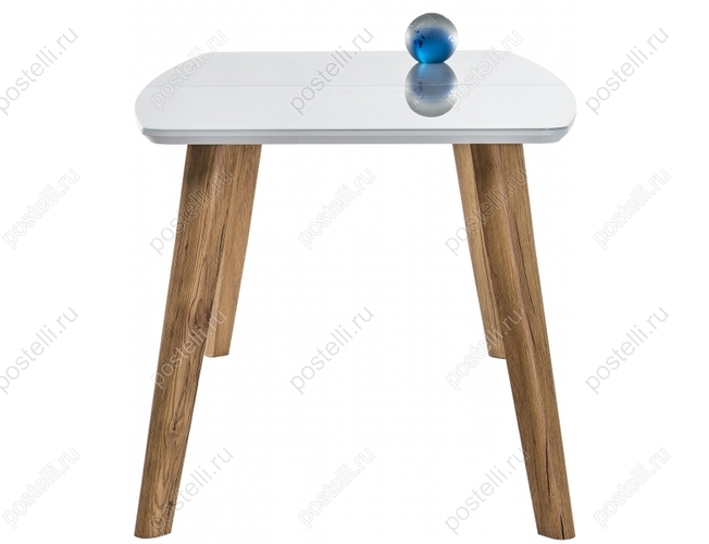 Стеклянный стол Серсея дуб монтана/белый (Арт 462079)