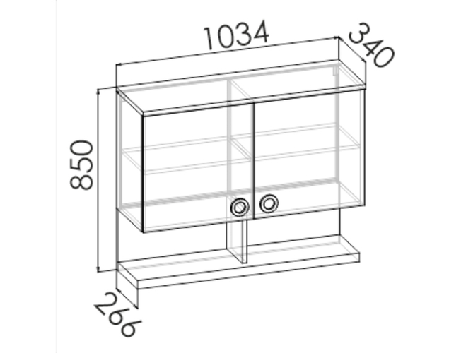 Шкаф навесной SMARTY SOFT