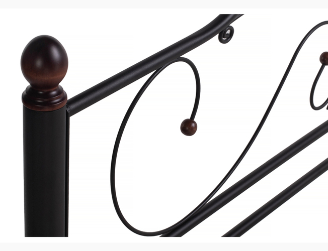 Двуспальная кровать Мэри 2 черная