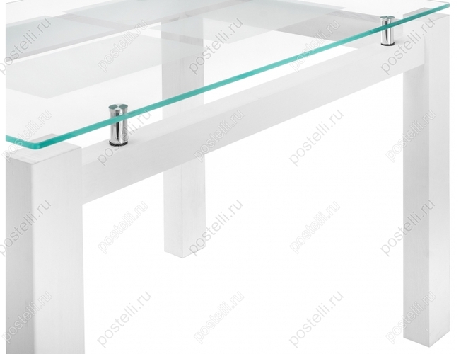 Стеклянный стол Бран дерево белое (Арт. 462098)
