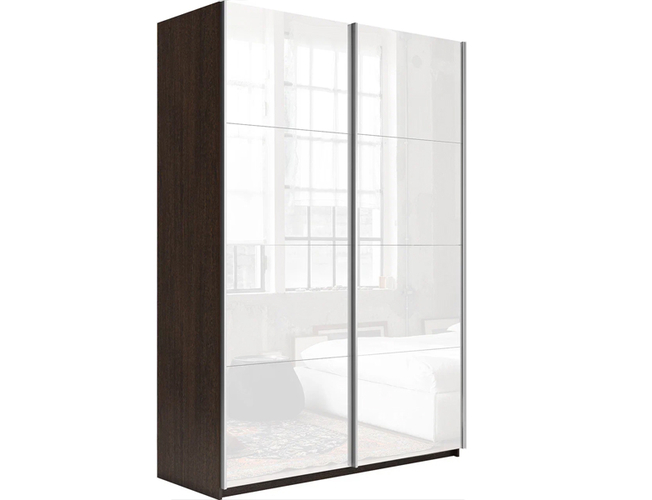 Шкаф-купе Прайм 2-х дверный (стекло), Венге