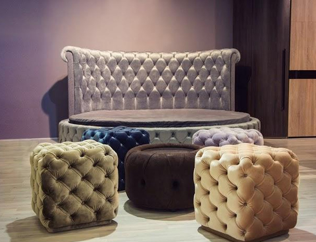 Купить круглую кровать Eva SoftWall