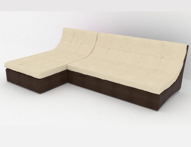 Диван угловой Релакс Idea Cometa Dark Brown /Саванна милк