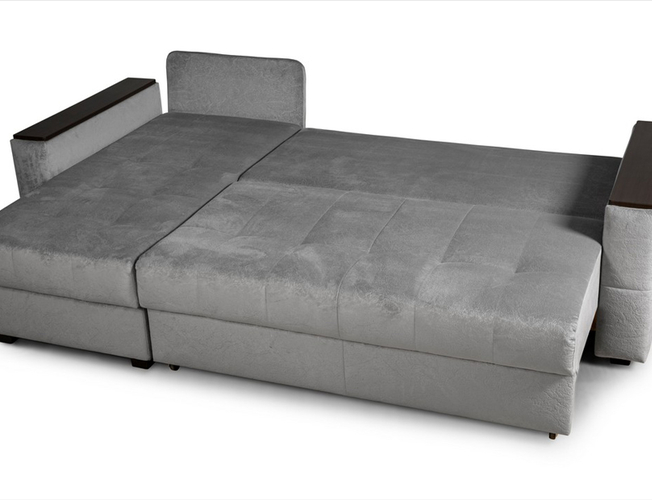 Угловой диван-кровать Dusseldorf, Forest 17 Серый