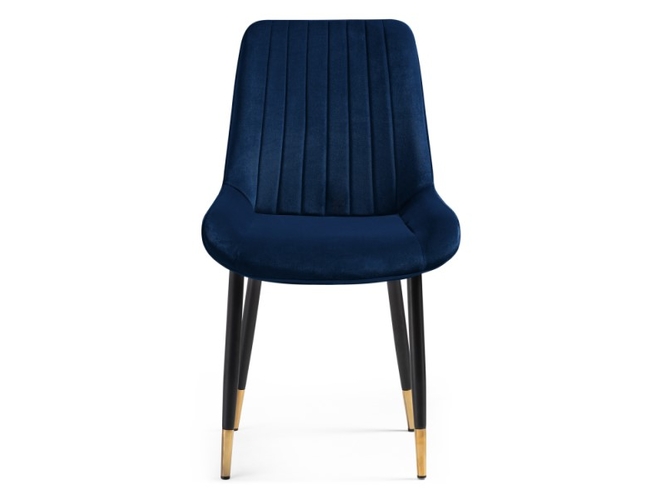 Стул на металлокаркасе Seda 1 dark blue/gold/black (Арт.15296)