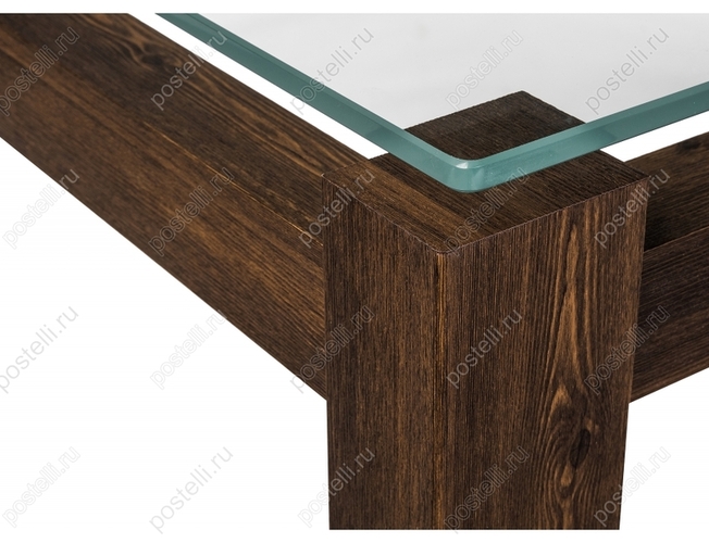 Стеклянный стол Бран кантри орех (Арт. 462084)
