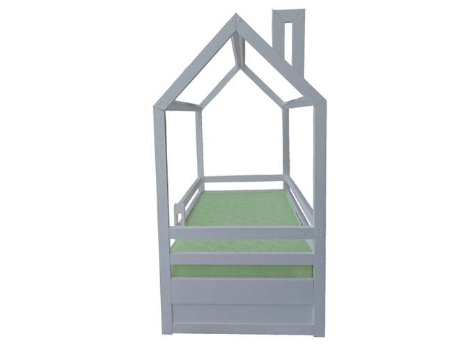 Детская кровать Велес Домик с ящиками