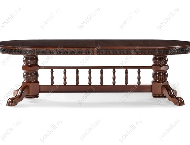Обеденный стол Кассиль орех с коричневой патиной (Арт. 450829)
