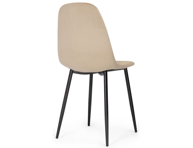 Стул на металлокаркасе Lilu dark beige/black (Арт.15121)