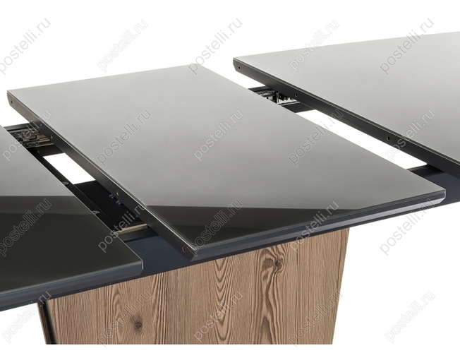 Стол на тумбе Теон лиственница/графит (Арт 462077)